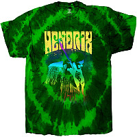 Jimi Hendrix tričko, Hear The Vibe Dip-Dye Green, pánske