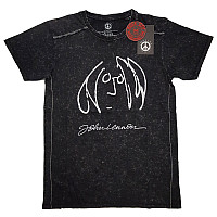 John Lennon tričko, Self Portrait Snow Washed Black, pánske