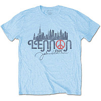 John Lennon tričko, NYC Skyline Blue, pánske