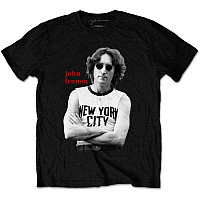 John Lennon tričko, New York City B&W Black, pánske