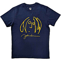 John Lennon tričko, Self Portrait Navy Blue, pánske