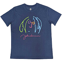 John Lennon tričko, Self Portrait Full Colour Denim Blue, pánske