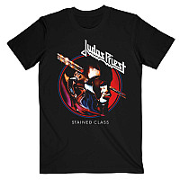 Judas Priest tričko, Stained Class Album Circle Black, pánske