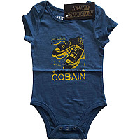 Kurt Cobain dojčenské body tričko, Laces Blue, detské