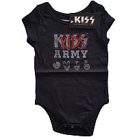 KISS dojčenské body tričko, Army Black, detské