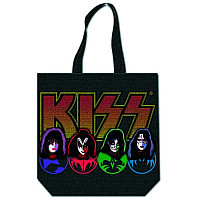 KISS nákupná taška se zipem, Faces & Logo
