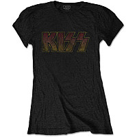 KISS tričko, Vintage Classic Logo Black, dámske