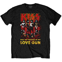 KISS tričko, Love Gun Glow Black, pánske