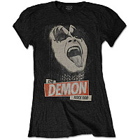 KISS tričko, The Demon Rock Black, dámske