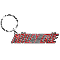 Motley Crue kľúčenka, Red Logo Cast Relief