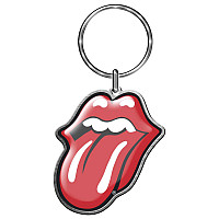 Rolling Stones kovová kľúčenka 38 x 43 mm, Tongue Die-Cast Relief