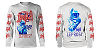 Death tričko dlhý rukáv, Leprosy Posterized BP White, pánske