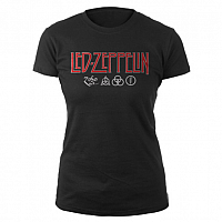 Led Zeppelin tričko, Logo & Symbols, dámske