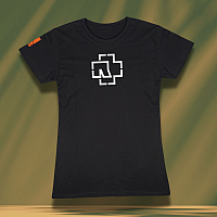 Rammstein tričko, Logo Glow BP Black, dámske