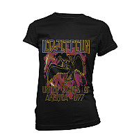 Led Zeppelin tričko, Black Flames Girly, dámske