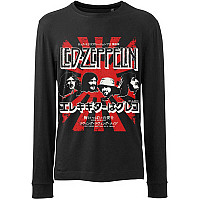 Led Zeppelin tričko dlhý rukáv, Japanese Burst Black, pánske