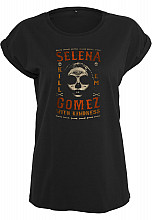 Selena Gomez tričko, Kill Em Skull Tee Girly Black, dámske