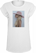 Lady Gaga tričko, Hat White, dámske