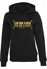 Linkin Park mikina, Anniversary Logo Hoody Black, dámska