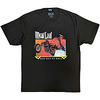 Meat Loaf tričko, Bat Out Of Hell Rectangle Charcoal Grey, pánske