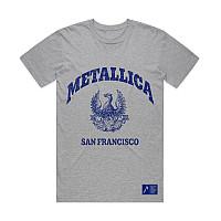 Metallica tričko, College Crest Grey, pánske