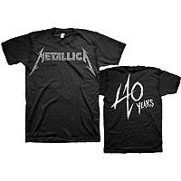 Metallica tričko, 40th Anniversary Songs Logo Black, pánske