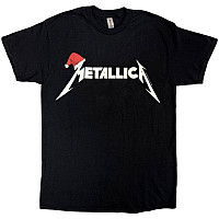 Metallica tričko, Santa Hat Logo V.2 Black, pánske