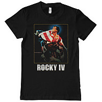 Rocky tričko, Rocky IV Washed Cover Black, pánske
