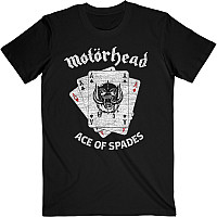Motorhead tričko, Flat War Pig Aces Black, pánske