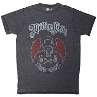 Motley Crue tričko, Skull Wings Wash Black, pánske