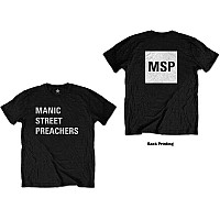 Manic Street Preachers tričko, Block Logo BP Black, pánske