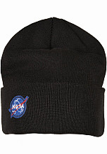 NASA zimný čiapka, NASA Embroidery Logo Black Onesize