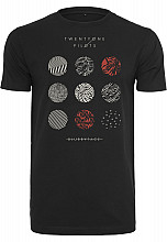 Twenty One Pilots tričko, Pattern Circles Black, pánske