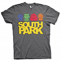 South Park tričko, Sketched Dark Grey, pánske