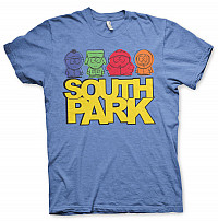 South Park tričko, Sketched Blue Heather, pánske