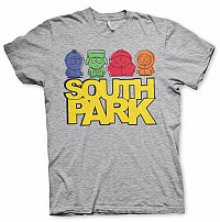 South Park tričko, Sketched Heather Grey, pánske