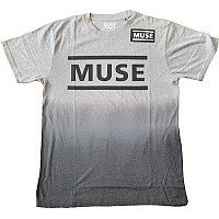 Muse tričko, Logo Dip Dye White, pánske