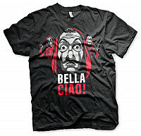La Casa De Papel tričko, Bella Ciao! Black, pánske
