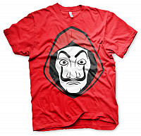 La Casa De Papel tričko, Mask Red, pánske