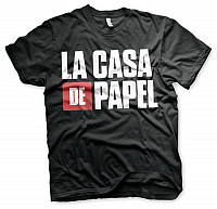 La Casa De Papel tričko, Logo Black, pánske