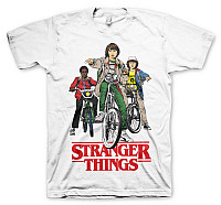 Stranger Things tričko, Bikes White, pánske