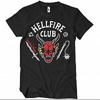 Stranger Things tričko, Hellfire Club Black, pánske
