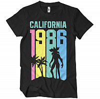 Stranger Things tričko, California 1986 Black, pánske