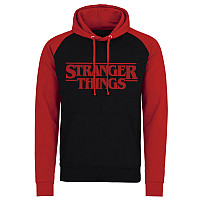 Stranger Things mikina, Logo Baseball Hoodie Black, pánska