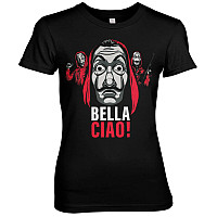 La Casa De Papel tričko, Bella Ciao! Girly Black, dámske