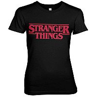 Stranger Things tričko, Logo Girly Black, dámske