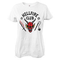 Stranger Things tričko, Hellfire Club Girly White, dámske
