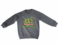 Želvy Ninja mikina, Distressed Group Sweatshirt Grey, detská