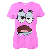 SpongeBob Squarepants tričko, Patrick Big Face Pink, dámske