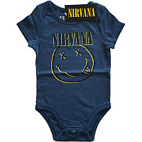 Nirvana dojčenské body tričko, Inverse Smiley Blue, detské